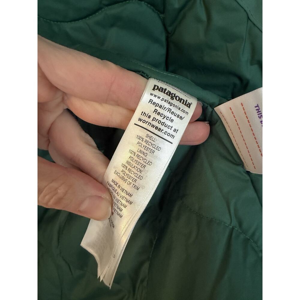 Patagonia Everyday Ready Hooded Jacket Conifer Green Waterproof Kids 10 NWT $169 - Picture 3 of 16
